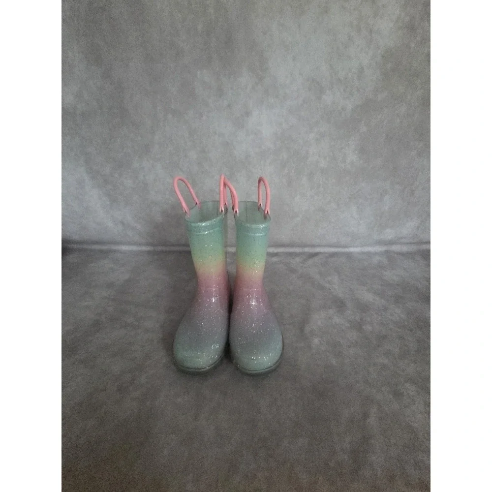 Girls Pastel Rainboots Size 9